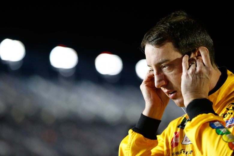 DAYTONA BEACH, FL - FEBRUARY 14: Kyle Busch, driver of the #18 M&M's Chocolate Bar Toyota, prepares to drive during the Monster Energy NASCAR Cup Series Gander RV Duel At DAYTONA #1 at Daytona International Speedway on February 14, 2019 in Daytona Beach, Florida. (Photo by Jonathan Ferrey/Getty Images) | Getty Images