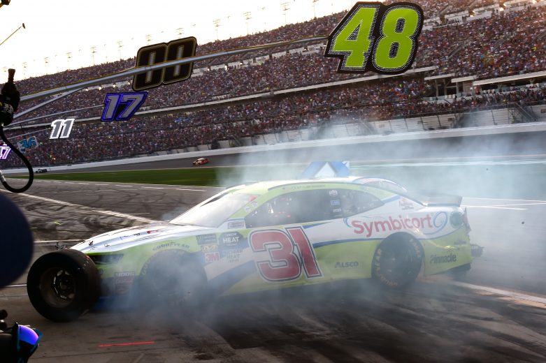 DAYTONA BEACH, FL - FEBRUARY 17: Tyler Reddick, driver of the #31 Symbicort Chevrolet, is involved in an on-track incident during the Monster Energy NASCAR Cup Series 61st Annual Daytona 500 at Daytona International Speedway on February 17, 2019 in Daytona Beach, Florida. (Photo by Jared C. Tilton/Getty Images) | Getty Images