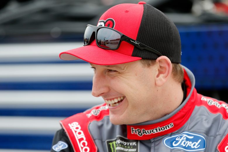 HAMPTON, GA - FEBRUARY 22:  Michael McDowell, driver of the #34 FR8 Auctions Ford, stands on the grid during qualifying for the Monster Energy NASCAR Cup Series Folds of Honor Quiktrip 500 at Atlanta Motor Speedway on February 22, 2019 in Hampton, Georgia.  (Photo by Brian Lawdermilk/Getty Images) | Getty Images