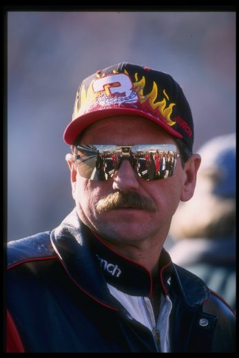 10 Nov 1996: Dale Earnhardt looks on after the NASCAR NAPA 500 at the Atlanta Motor Speedway in Hampton, Georgia. Mandatory Credit: David Taylor /Allsport