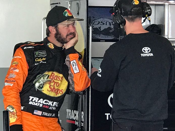 Martin Truex Jr. and Cole Pearn at Daytona