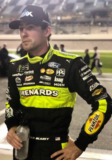 Ryan Blaney looks on after the Gander RV Duel at Daytona.