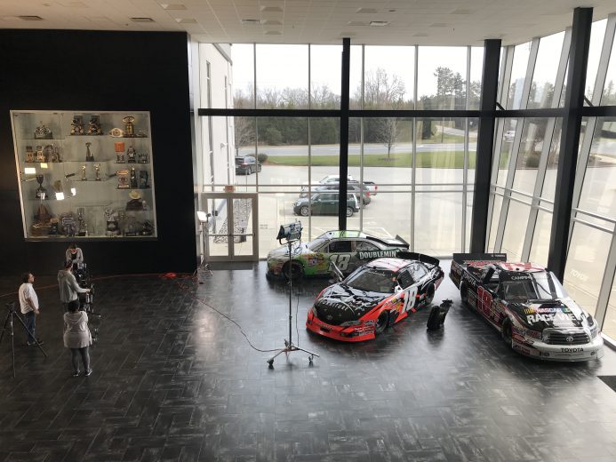 Scenes from production day at Kyle Busch Motorsports, including footage for his push for the Daytona 500 media campaign.
