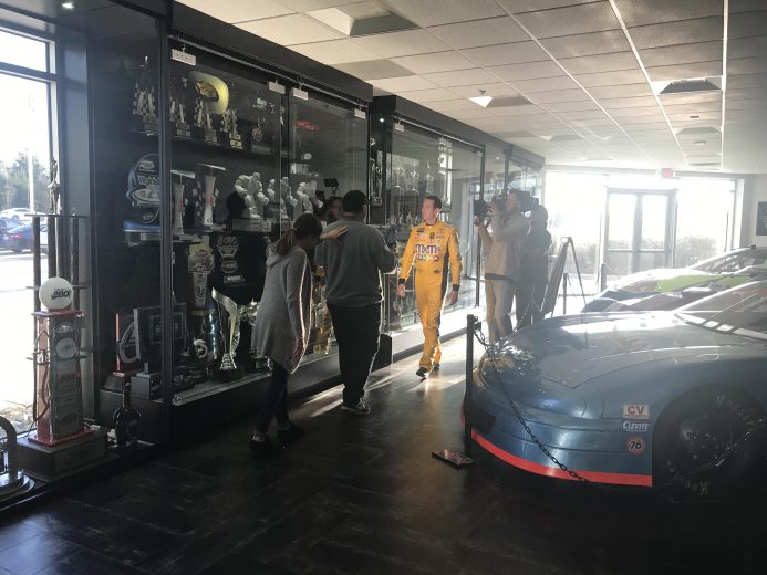 Scenes from production day at Kyle Busch Motorsports, including footage for his push for the Daytona 500 media campaign.