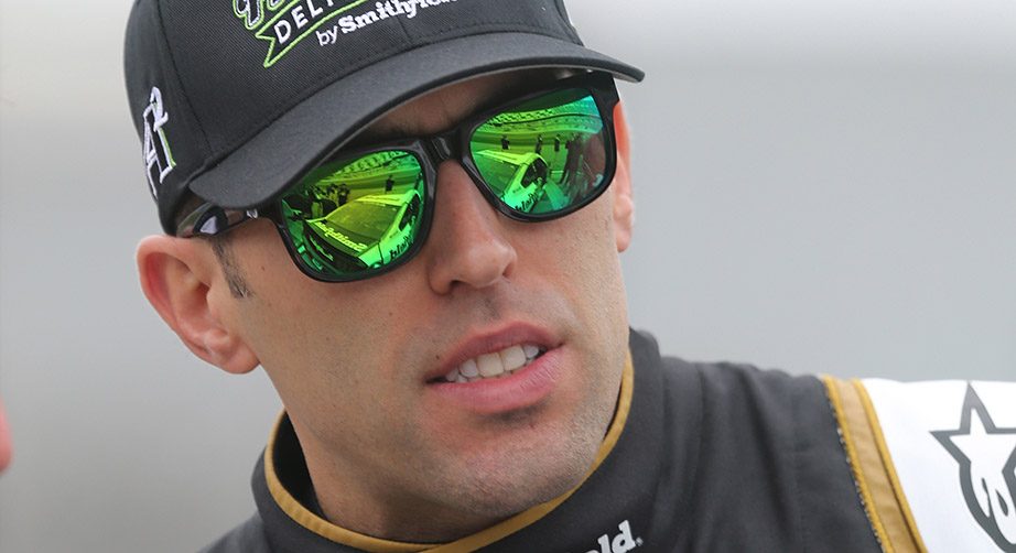 Aric Almirola looks on at Daytona.