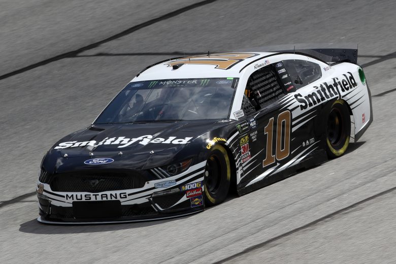 Aric Almirola takes a lap at Atlanta.