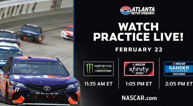 NASCAR Digital to stream three practices from Atlanta