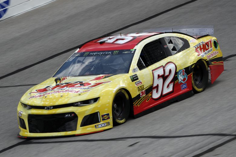 BJ McLeod takes a lap at Atlanta.