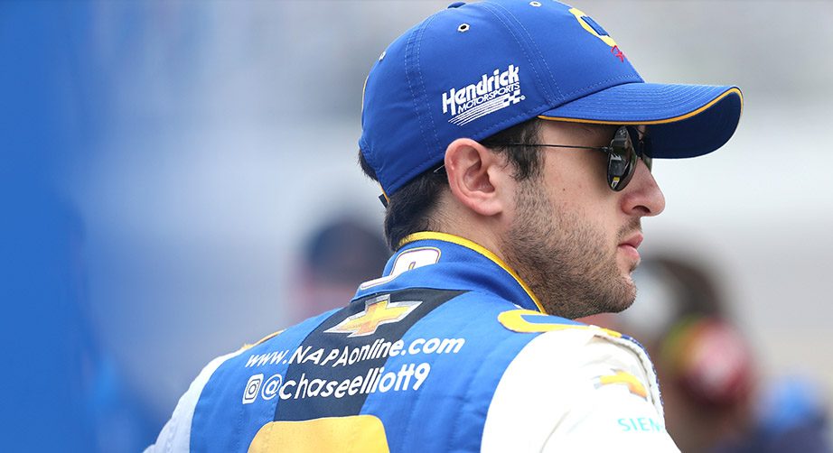 Chase Elliott looks on at Daytona.