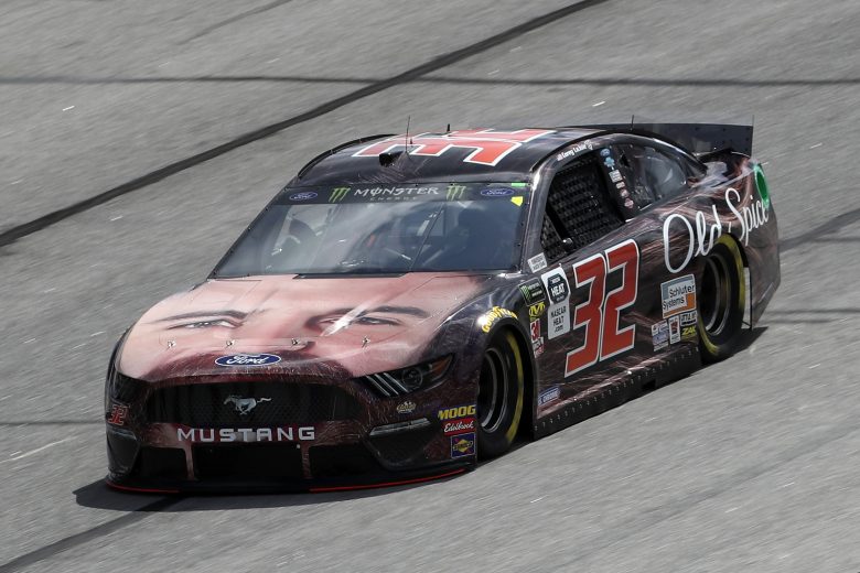 Corey LaJoie takes a lap at Atlanta.