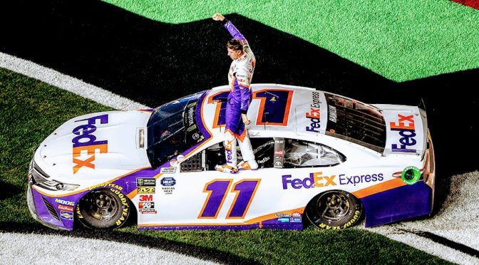 Denny Hamlin wins 61st annual Daytona 500 as JGR finishes 1-2-3