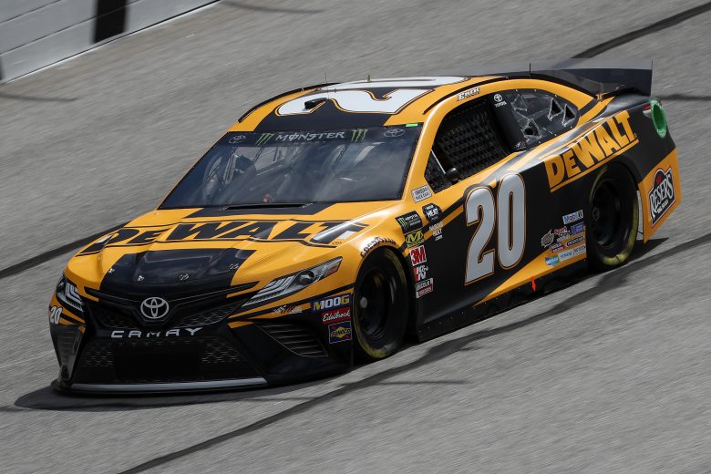 Erik Jones takes a lap at Atlanta.