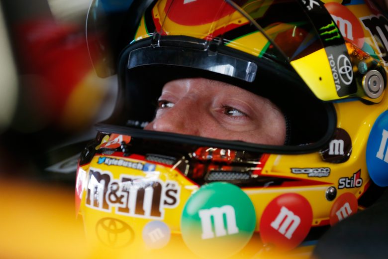 Kyle Busch gets ready to practice at Daytona.