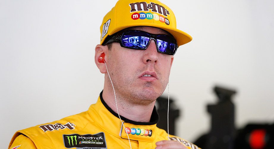 Kyle Busch looks on at Daytona.