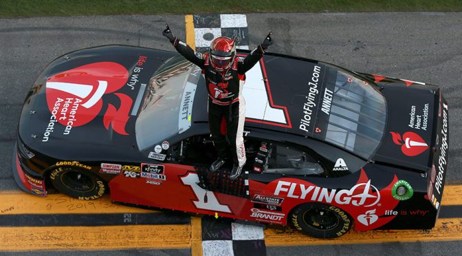 Featured image for Michael Annett scores first Xfinity Series win at Daytona
