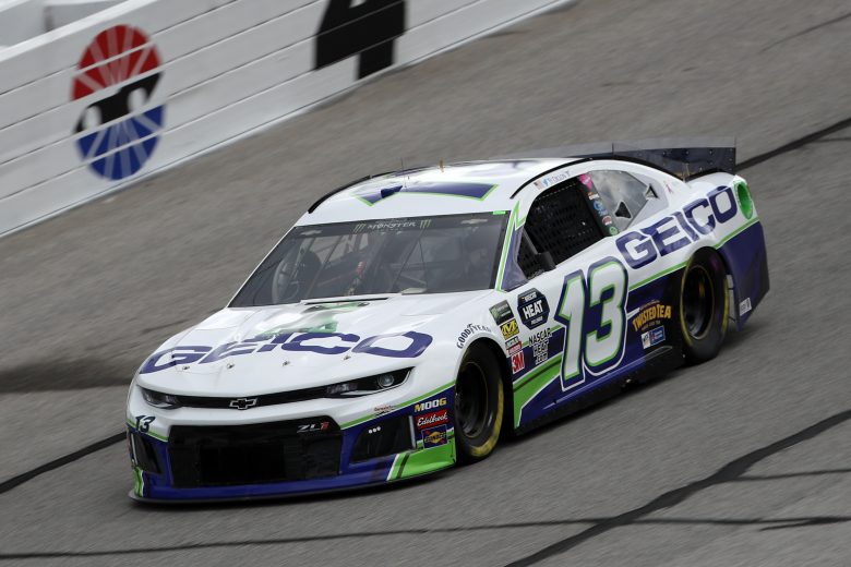 Ty Dillons takes a lap at Atlanta.