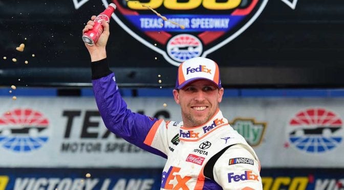 Featured Image for Denny Hamlin rallies from pair of penalties to win at Texas Motor Speedway