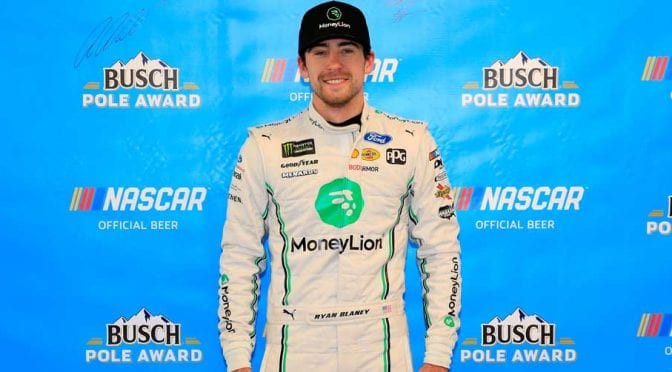 Featured Image for Ryan Blaney earns Busch Pole Award at ISM Raceway
