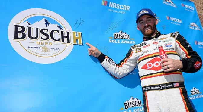 Austin Dillon wins Busch Pole Award at Auto Club