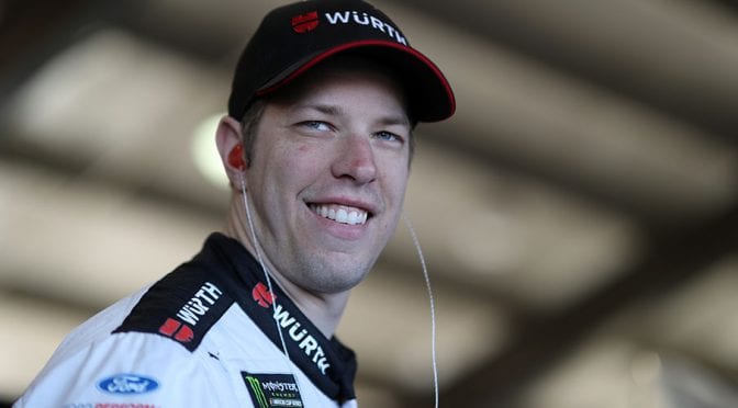 Brad Keselowski overcomes early brush with the wall to run third