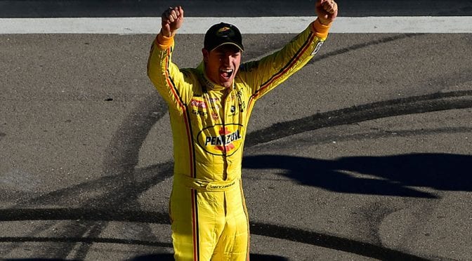Logano wins at Las Vegas; Team Penske goes 1-2