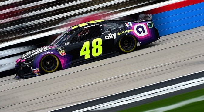 Featured image for Jimmie Johnson leads 1-2 Hendrick sweep atop first Texas practice
