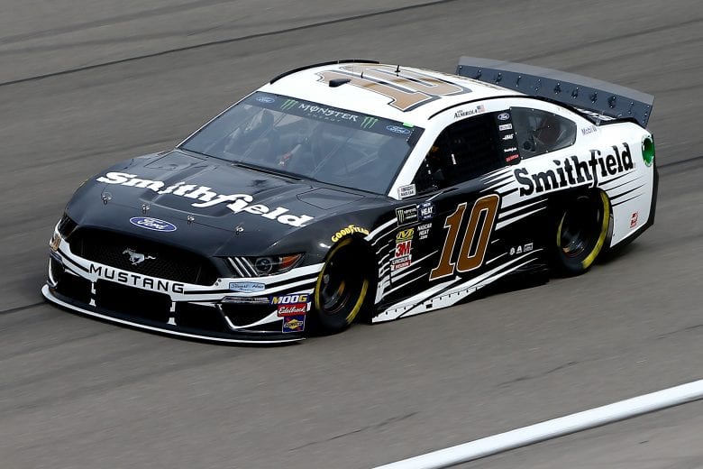 LAS VEGAS, NV - MARCH 01: Aric Almirola, driver of the #10 Smithfield Ford,  during practice for the Monster Energy NASCAR Cup Series Pennzoil 400 at Las Vegas Motor Speedway on March 1, 2019 in Las Vegas, Nevada.  (Photo by Jonathan Ferrey/Getty Images) | Getty Images
