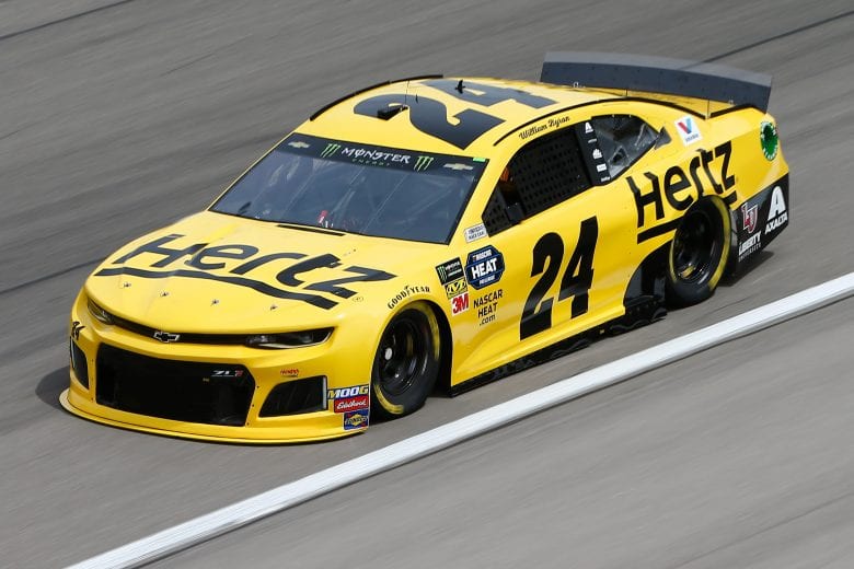 LAS VEGAS, NV - MARCH 01: William Byron, driver of the #24 Hertz Chevrolet,  during practice for the Monster Energy NASCAR Cup Series Pennzoil 400 at Las Vegas Motor Speedway on March 1, 2019 in Las Vegas, Nevada.  (Photo by Jonathan Ferrey/Getty Images) | Getty Images