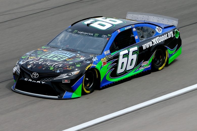 LAS VEGAS, NV - MARCH 01:  Joey Gase, driver of the #66 Eternal Fans Toyota, during practice for the Monster Energy NASCAR Cup Series Pennzoil 400 at Las Vegas Motor Speedway on March 1, 2019 in Las Vegas, Nevada.  (Photo by Jonathan Ferrey/Getty Images) | Getty Images