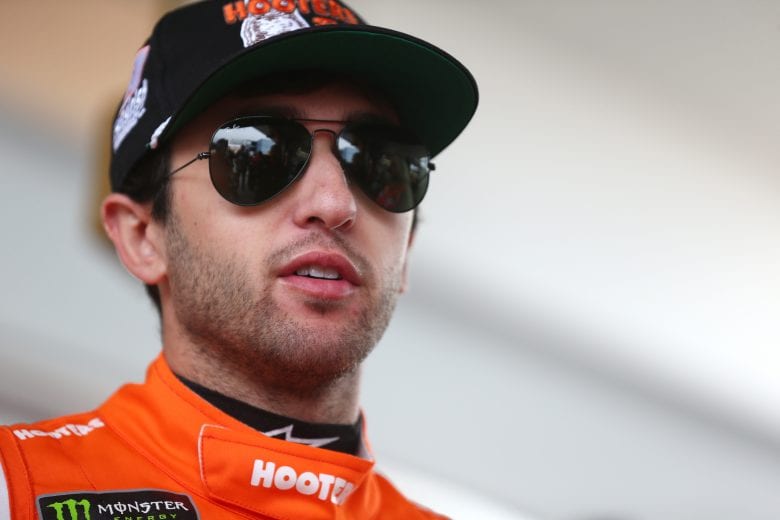 LAS VEGAS, NV - MARCH 01:  Chase Elliott, driver of the #9 Hooters Chevrolet, looks on from the garage area during practice for the Monster Energy NASCAR Cup Series Pennzoil 400 at Las Vegas Motor Speedway on March 1, 2019 in Las Vegas, Nevada.  (Photo by Sarah Crabill/Getty Images) | Getty Images
