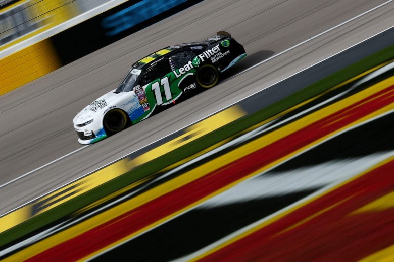 LAS VEGAS, NV - MARCH 01:  Justin Haley, driver of the #11 LeafFilter Gutter Protection Chevrolet, during practice for the NASCAR Xfinty Series Boyd Gaming 300 at Las Vegas Motor Speedway on March 1, 2019 in Las Vegas, Nevada.  (Photo by Sarah Crabill/Getty Images) | Getty Images