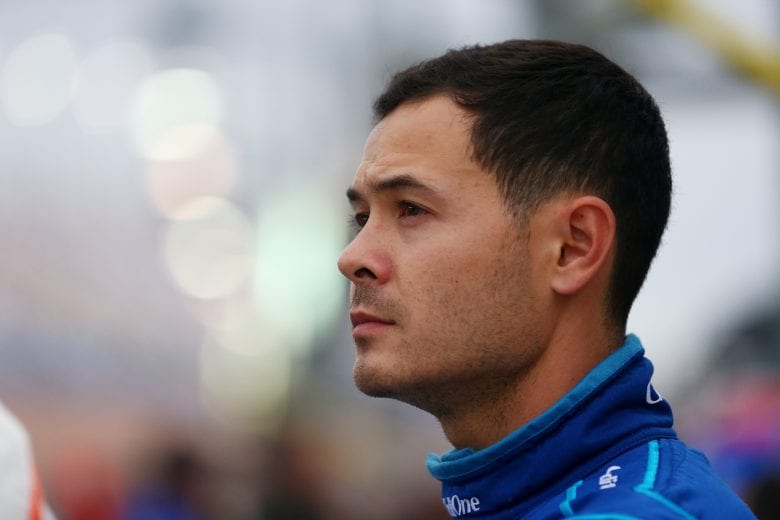 LAS VEGAS, NV - MARCH 01:  Kyle Larson, driver of the #42 Credit One Bank Chevrolet, stands on the grid during qualifying for the Monster Energy NASCAR Cup Series Pennzoil 400 at Las Vegas Motor Speedway on March 1, 2019 in Las Vegas, Nevada.  (Photo by Sarah Crabill/Getty Images) | Getty Images