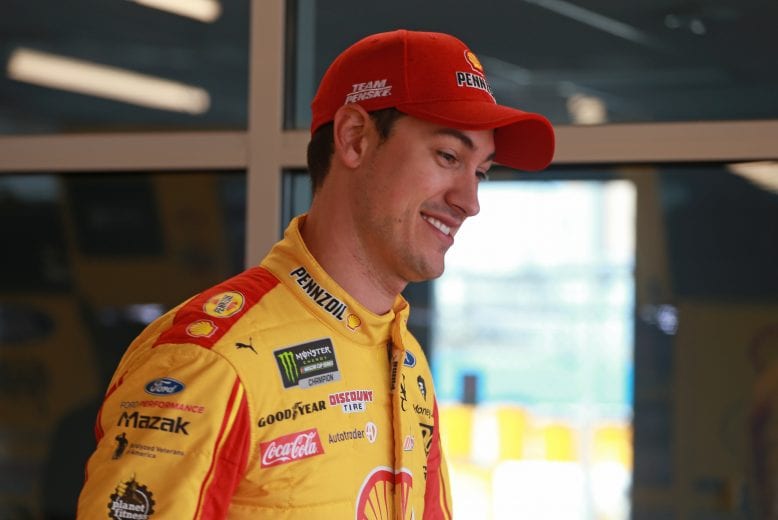 AVONDALE, AZ - MARCH 08:  Joey Logano, driver of the #22 Shell Pennzoil Ford, stands in the area during practice for the Monster Energy NASCAR Cup Series TicketGuardian 500 at ISM Raceway on March 8, 2019 in Avondale, Arizona.  (Photo by Matt Sullivan/Getty Images) | Getty Images
