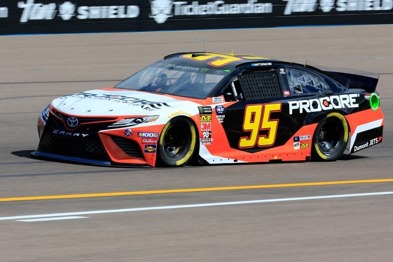 AVONDALE, AZ - MARCH 08: Matt DiBenedetto, driver of the #95 Procore Toyota, practices for the Monster Energy NASCAR Cup Series TicketGuardian 500 at ISM Raceway on March 8, 2019 in Avondale, Arizona. (Photo by Daniel Shirey/Getty Images) | Getty Images