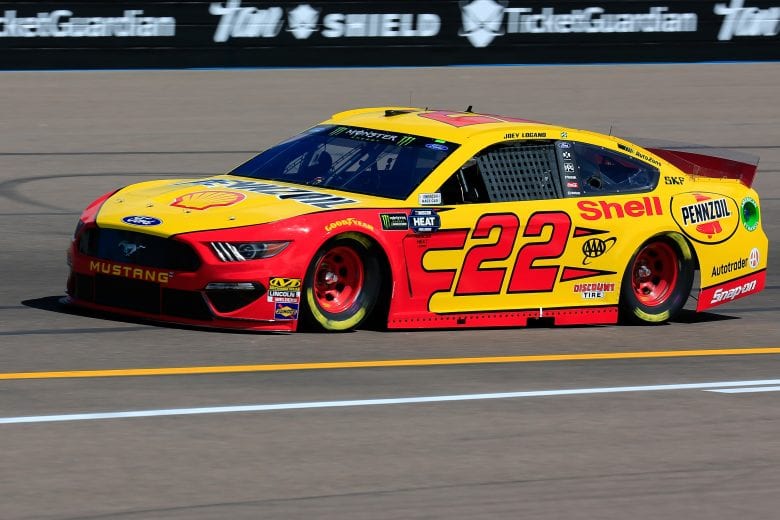 AVONDALE, AZ - MARCH 08: Joey Logano, driver of the #22 Shell Pennzoil Ford, practices for the Monster Energy NASCAR Cup Series TicketGuardian 500 at ISM Raceway on March 8, 2019 in Avondale, Arizona. (Photo by Daniel Shirey/Getty Images) | Getty Images