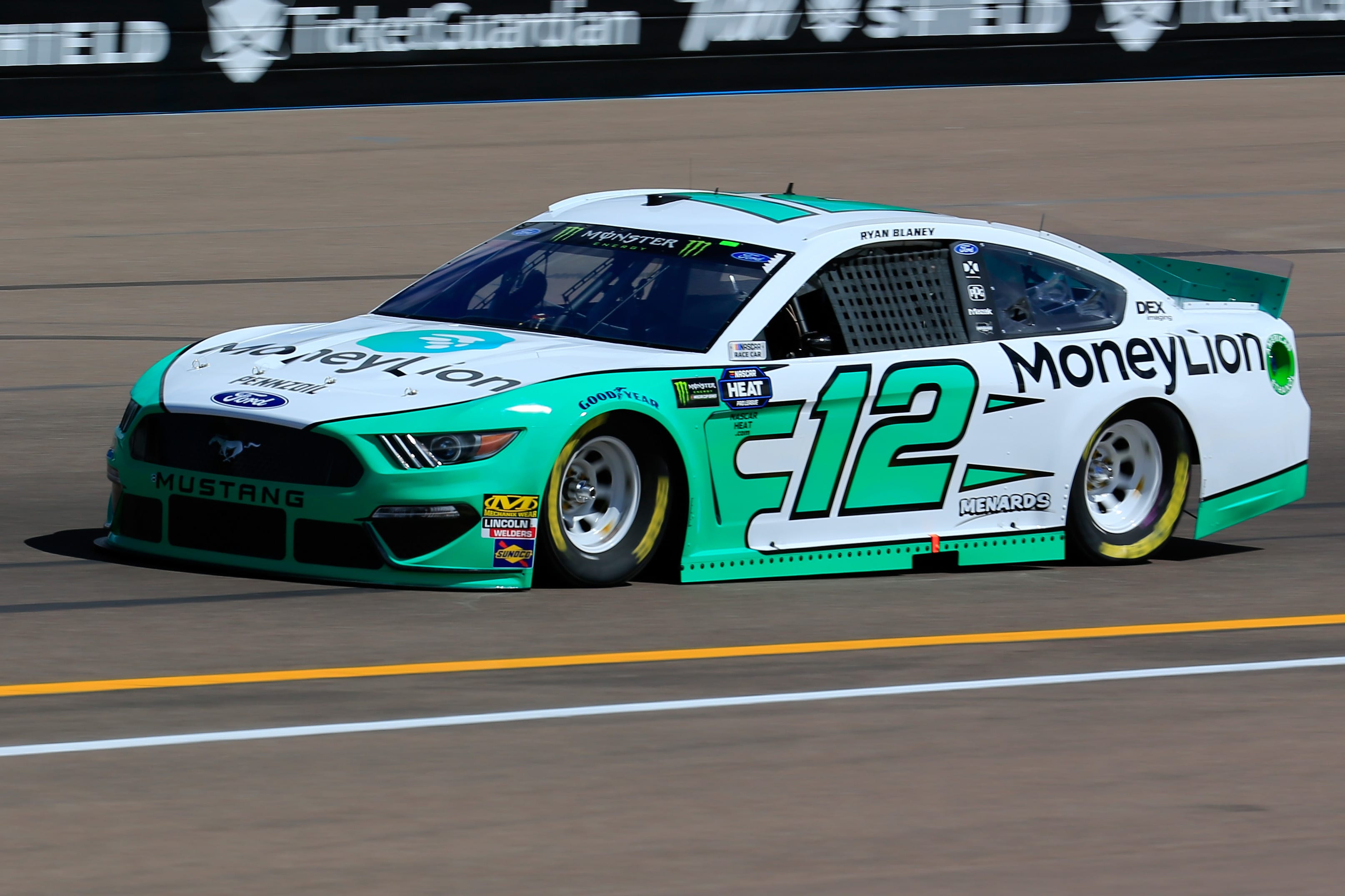 AVONDALE, AZ - MARCH 08: Ryan Blaney, driver of the #12 MoneyLion Ford, practices for the Monster Energy NASCAR Cup Series TicketGuardian 500 at ISM Raceway on March 8, 2019 in Avondale, Arizona.  (Photo by Daniel Shirey/Getty Images) | Getty Images
