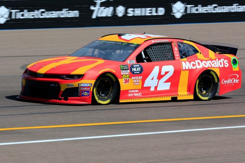 AVONDALE, AZ - MARCH 08: Kyle Larson, driver of the #42 McDonald's Chevrolet, practices for the Monster Energy NASCAR Cup Series TicketGuardian 500 at ISM Raceway on March 8, 2019 in Avondale, Arizona. (Photo by Daniel Shirey/Getty Images) | Getty Images