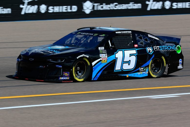 AVONDALE, AZ - MARCH 08: Ross Chastain, driver of the #15 FitStrong Chevrolet, practices for the Monster Energy NASCAR Cup Series TicketGuardian 500 at ISM Raceway on March 8, 2019 in Avondale, Arizona. (Photo by Daniel Shirey/Getty Images) | Getty Images