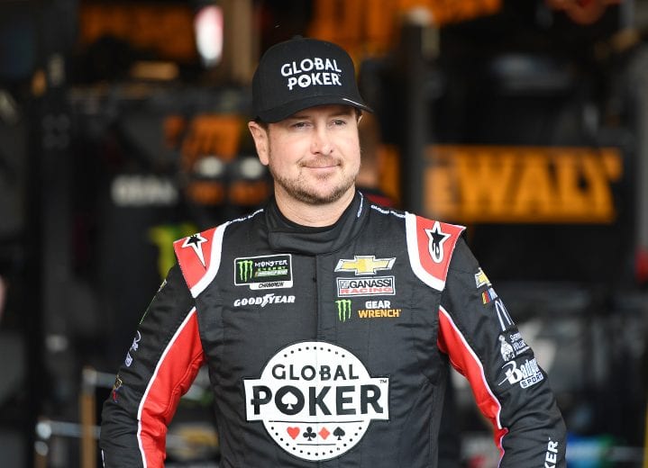 AVONDALE, AZ - MARCH 08:  Kurt Busch, driver of the #1 Global Poker Chevrolet, stands in the garage during practice for the Monster Energy NASCAR Cup Series TicketGuardian 500 at ISM Raceway on March 8, 2019 in Avondale, Arizona.  (Photo by Stacy Revere/Getty Images) | Getty Images