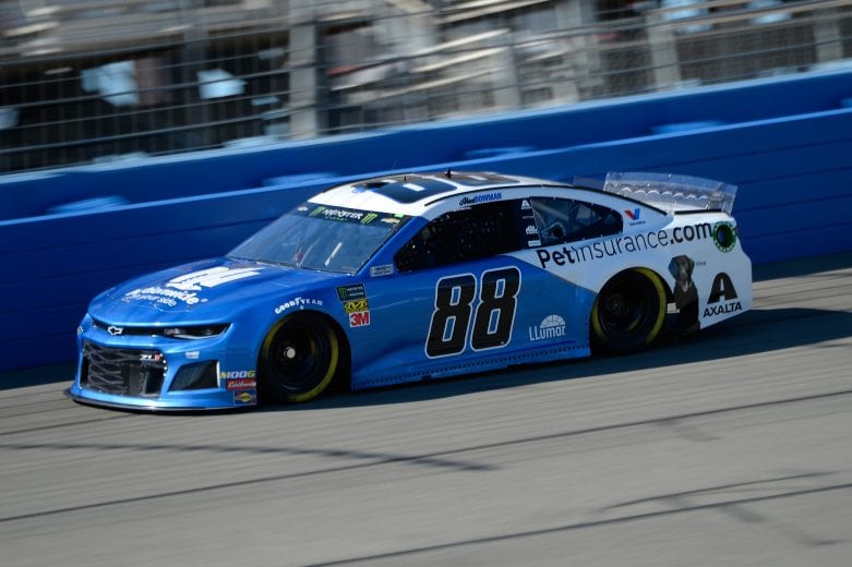 FONTANA, CA - MARCH 15: Alex Bowman, driver of the #88 Nationwide Pet Insurance Chevrolet, practices for the Monster Energy NASCAR Cup Series Auto Club 400 at Auto Club Speedway on March 15, 2019 in Fontana, California. (Photo by Robert Laberge/Getty Images) | Getty Images