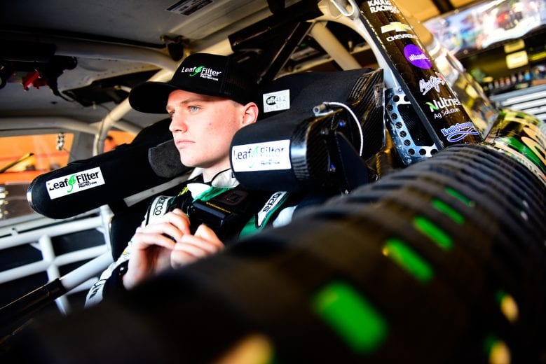 FONTANA, CA - MARCH 15: Justin Haley, driver of the #11 LeafFilter Gutter Protection Chevrolet, sits in his car during practice for the NASCAR Xfinity Series Production Alliance Group 300 at Auto Club Speedway on March 15, 2019 in Fontana, California. (Photo by Jared C. Tilton/Getty Images) | Getty Images