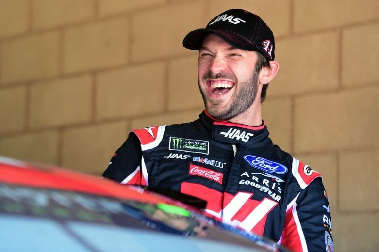 FONTANA, CA - MARCH 16: Daniel Suarez, driver of the #41 Haas Automation Ford, shares a smile during practice for the Monster Energy NASCAR Cup Series Auto Club 400 at Auto Club Speedway on March 16, 2019 in Fontana, California. (Photo by Jared C. Tilton/Getty Images) | Getty Images