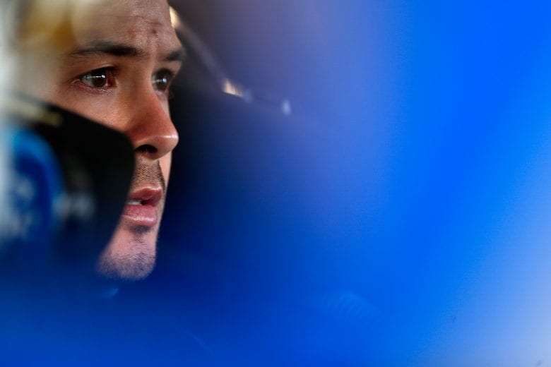 MARTINSVILLE, VA - MARCH 23:  Kyle Larson, driver of the #42 Credit One Bank Chevrolet, sits in his car during practice for the Monster Energy NASCAR Cup Series STP 500 at Martinsville Speedway on March 23, 2019 in Martinsville, Virginia.  (Photo by Brian Lawdermilk/Getty Images) | Getty Images
