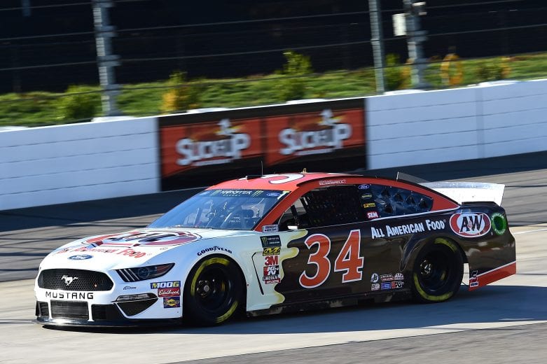 MARTINSVILLE, VA - MARCH 23: Michael McDowell, driver of the #34 A&W All American Foods Ford, drives during practice for the Monster Energy NASCAR Cup Series STP 500 at Martinsville Speedway on March 23, 2019 in Martinsville, Virginia. (Photo by Jared C. Tilton/Getty Images) | Getty Images