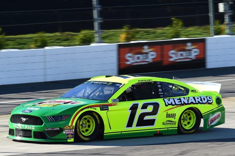 MARTINSVILLE, VA - MARCH 23: Ryan Blaney, driver of the #12 Menards/Libman Ford, drives during practice for the Monster Energy NASCAR Cup Series STP 500 at Martinsville Speedway on March 23, 2019 in Martinsville, Virginia. (Photo by Jared C. Tilton/Getty Images) | Getty Images