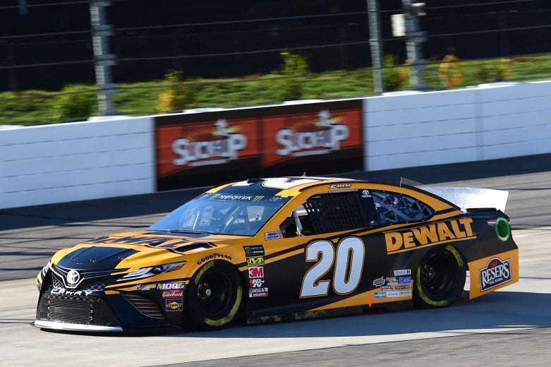 MARTINSVILLE, VA - MARCH 23: Erik Jones, driver of the #20 DeWalt Toyota, drives during practice for the Monster Energy NASCAR Cup Series STP 500 at Martinsville Speedway on March 23, 2019 in Martinsville, Virginia. (Photo by Jared C. Tilton/Getty Images) | Getty Images