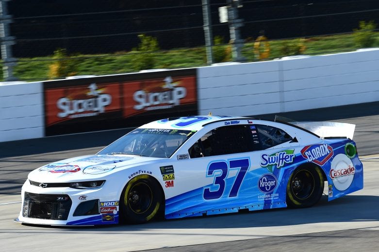 MARTINSVILLE, VA - MARCH 23: Chris Buescher, driver of the #37 Kroger Speed Up Your Cleanup Chevrolet, drives during practice for the Monster Energy NASCAR Cup Series STP 500 at Martinsville Speedway on March 23, 2019 in Martinsville, Virginia. (Photo by Jared C. Tilton/Getty Images) | Getty Images