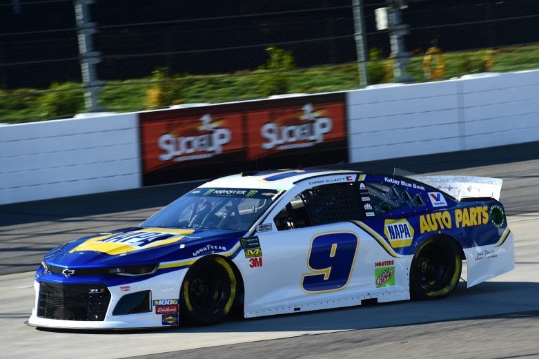 MARTINSVILLE, VA - MARCH 23: Chase Elliott, driver of the #9 NAPA Auto Parts Chevrolet, drive during practice for the Monster Energy NASCAR Cup Series STP 500 at Martinsville Speedway on March 23, 2019 in Martinsville, Virginia. (Photo by Jared C. Tilton/Getty Images) | Getty Images