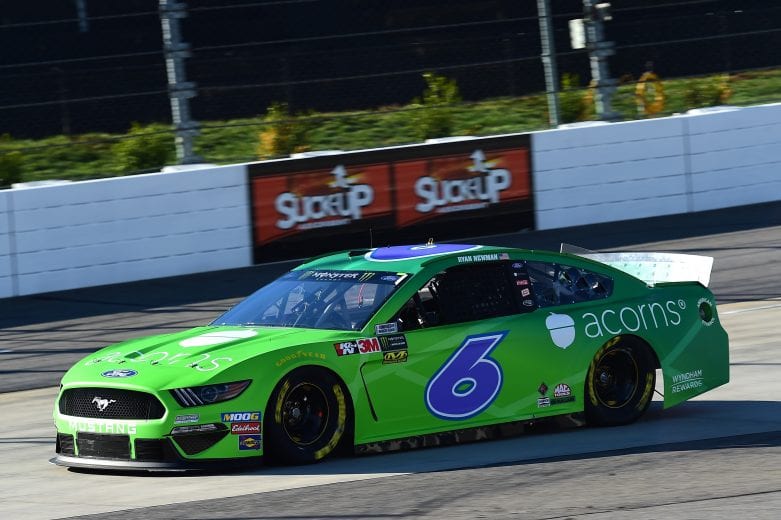 MARTINSVILLE, VA - MARCH 23: Ryan Newman, driver of the #6 Acorns Ford, drives during practice for the Monster Energy NASCAR Cup Series STP 500 at Martinsville Speedway on March 23, 2019 in Martinsville, Virginia. (Photo by Jared C. Tilton/Getty Images) | Getty Images
