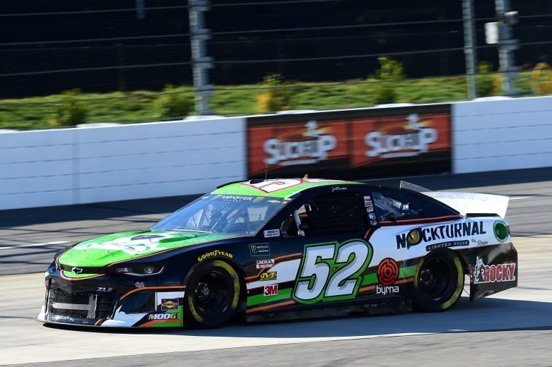 MARTINSVILLE, VA - MARCH 23: Jeb Burton, driver of the #52 Muzzy Bowfishing Chevrolet, drives during practice for the Monster Energy NASCAR Cup Series STP 500 at Martinsville Speedway on March 23, 2019 in Martinsville, Virginia. (Photo by Jared C. Tilton/Getty Images) | Getty Images